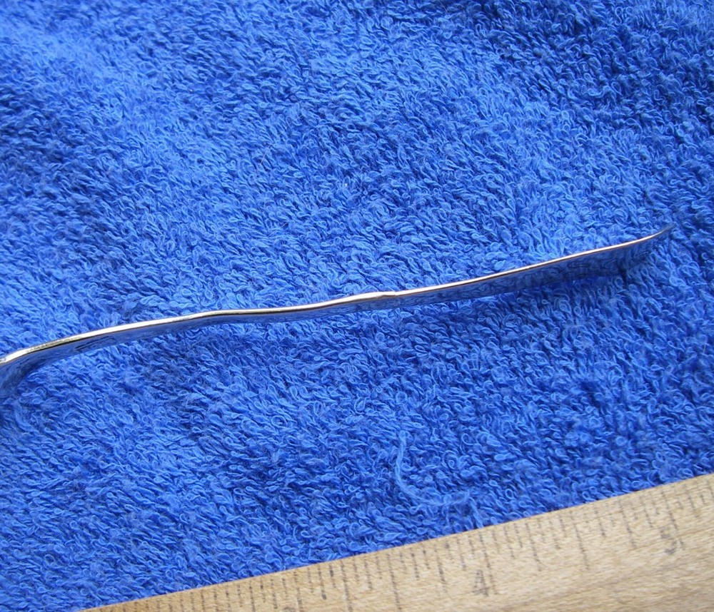 Very Early GERMANIC(?) Silver SERPENTINE Handle SPOON-Marked-AS IS