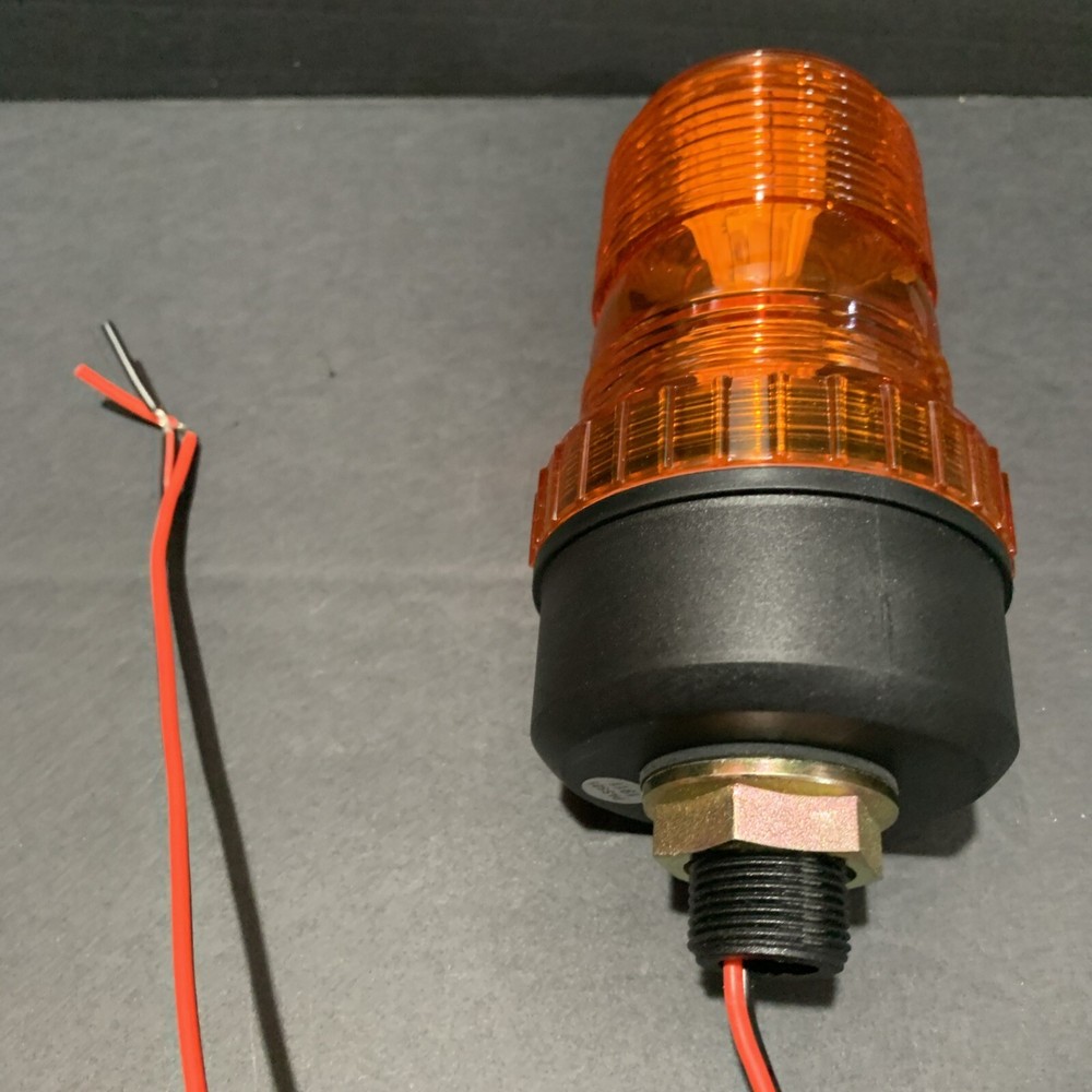 WARNING Light Strobe Flashing Orange Threaded Base DC10-110V NEW