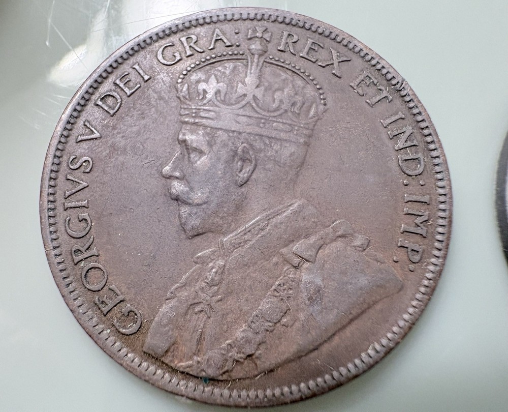 1919 Canada Large Cent Coin, High Grade