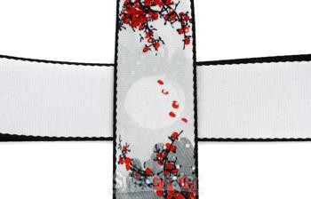 Levy's MPD2 Polyester Guitar Strap - Cherry Blossoms & Snow