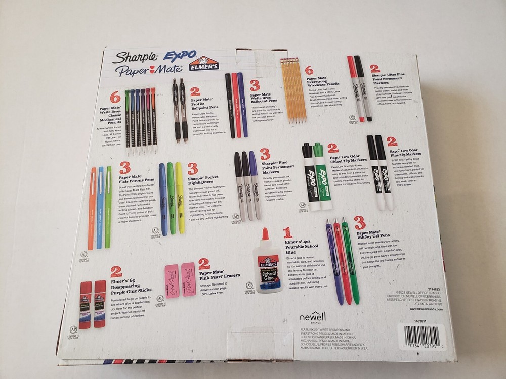 Sharpie expo elmer's paper mate 40 count