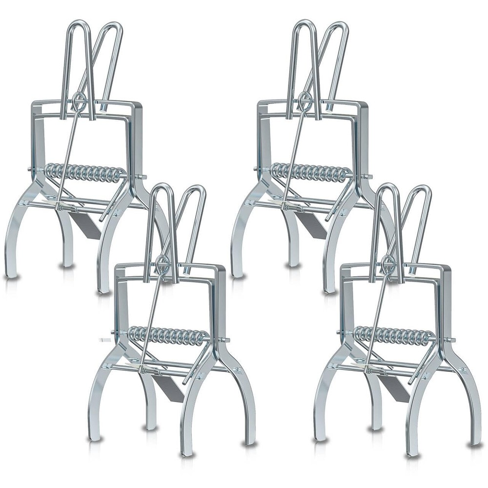 4 Pack Mole Traps That Kill Best, Mole Trap Easy to Set, Galvanized Steel