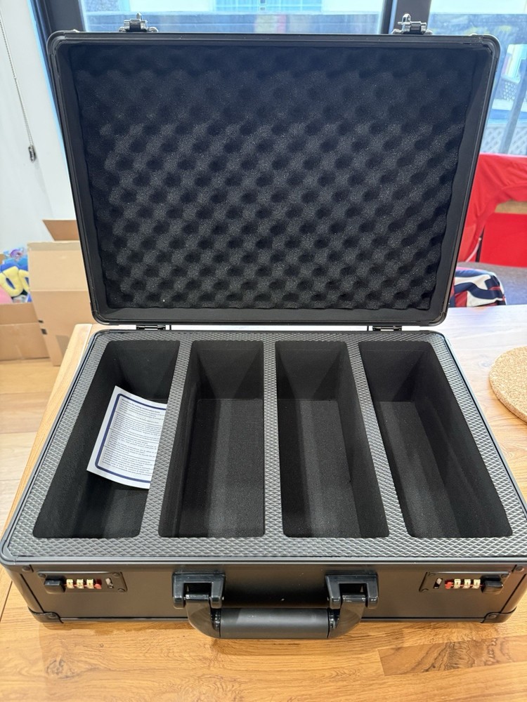 PSA CARD STORAGE BOX, 150+ 4 ROW Graded Card Storage Box; Passcode Lock; Durable