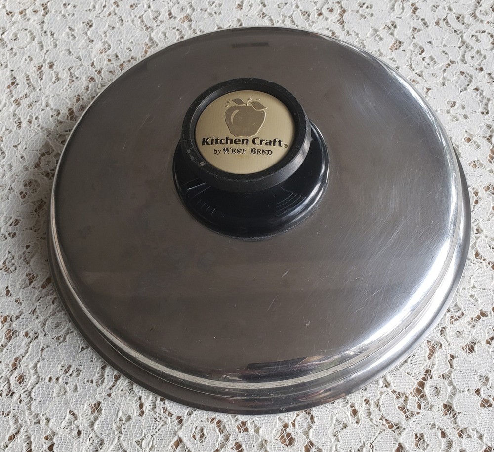 KITCHEN CRAFT Lid (lid only) 9 5/16" Stainless Vent Replacement Very Nice