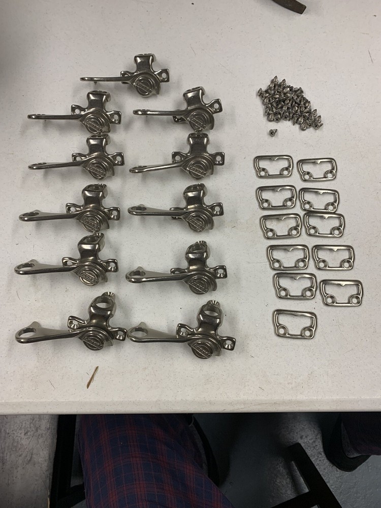 Vintage Lupton Stainless Steel Latches / Locks