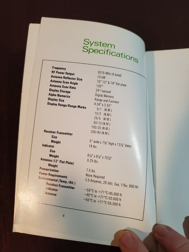 Bendix RDR 1200 Weathervision System Pilot's Guide Manual