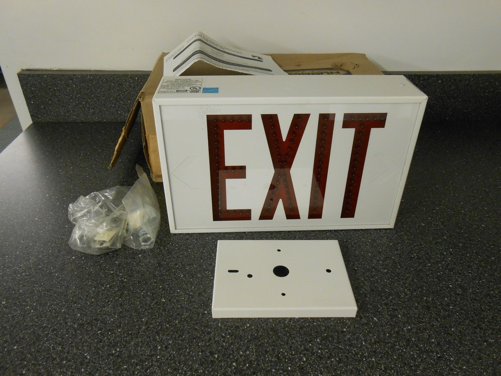 DURALITE LED1EMRWW LED DIRECT VIEW EXIT SIGN