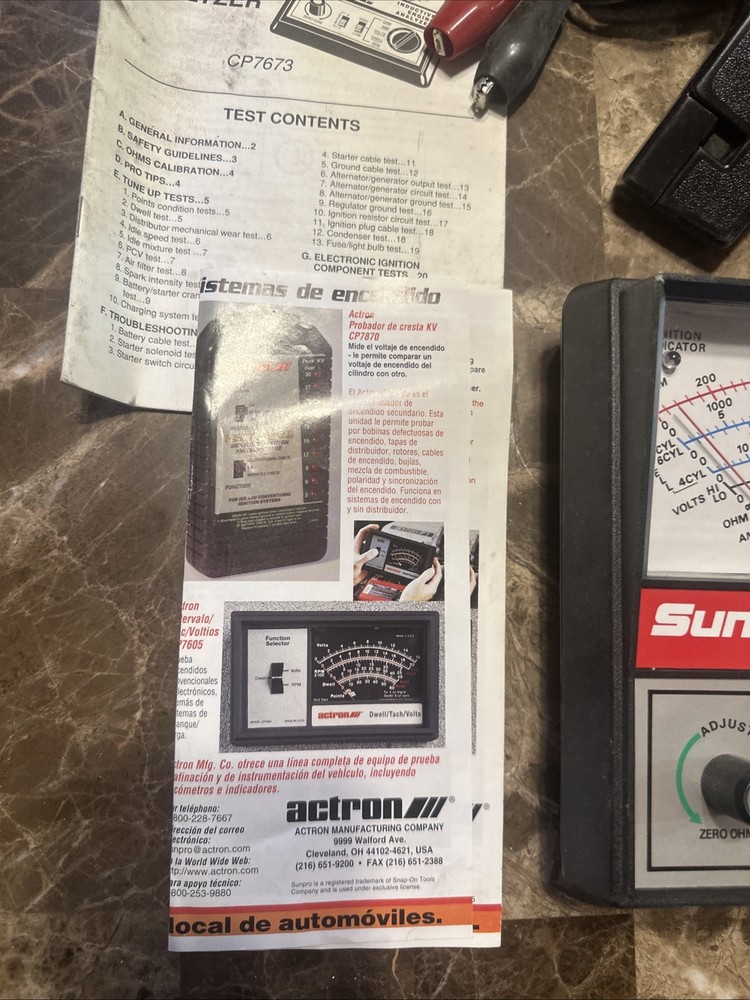 Sunpro Inductive Engine Analyzer CP7673