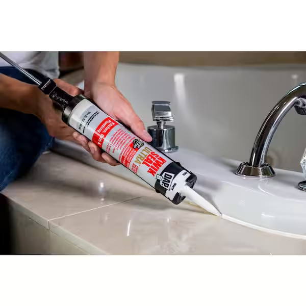Kwik Seal Ultra 10.1 Oz. Biscuit Advanced Siliconized Kitchen and Bath Caulk