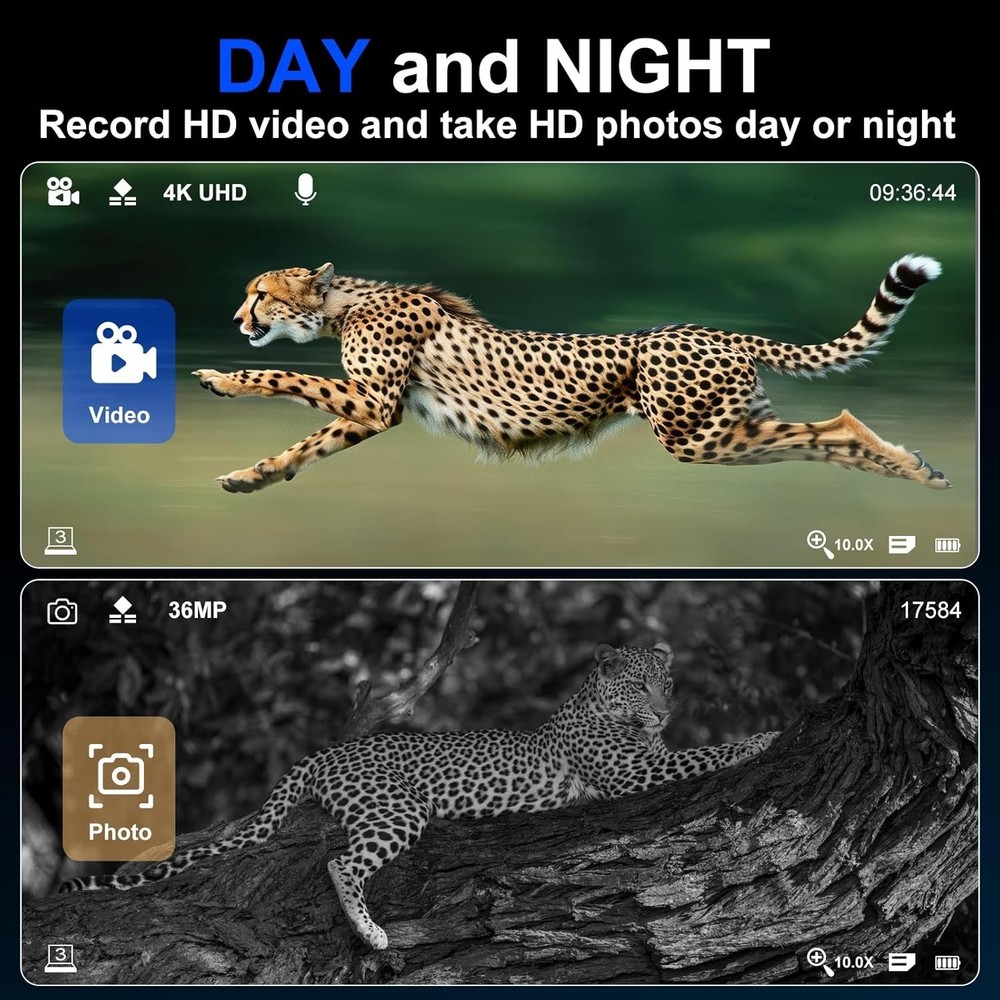 Advanced Night Vision Technology - 16X Digital Zoom