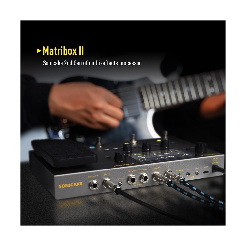 SONICAKE Matribox II - Multi Effects Processor with Expression Pedal, 200+ Bu...