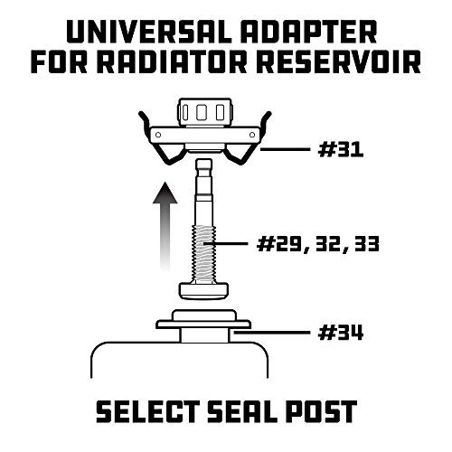 Cooling System Adapter Set, Cooling System Pressure Kit Upgrade, For 8 Piece