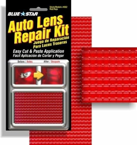 Grid Pattern Auto Lens Repair Kit () Red