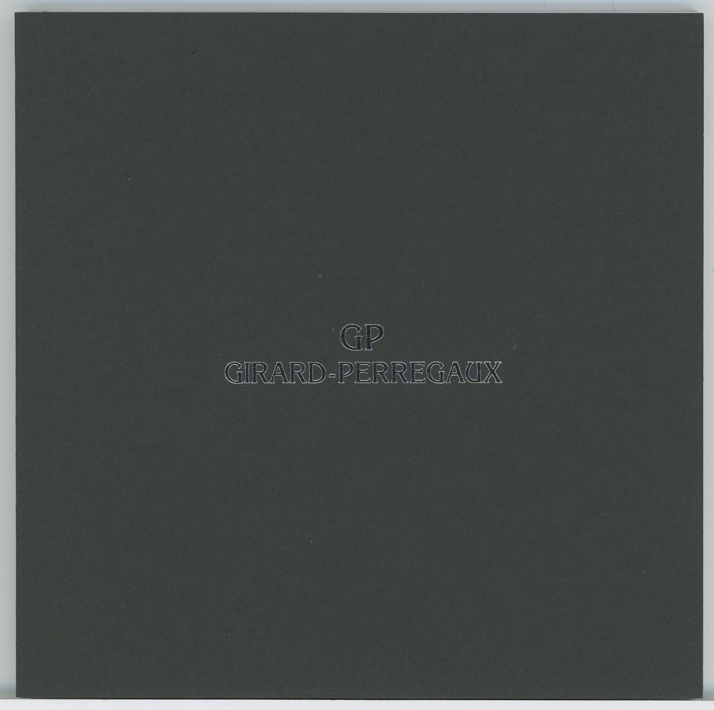 Girard Perregaux 2012 Watch Collection Booklet Catalog Book