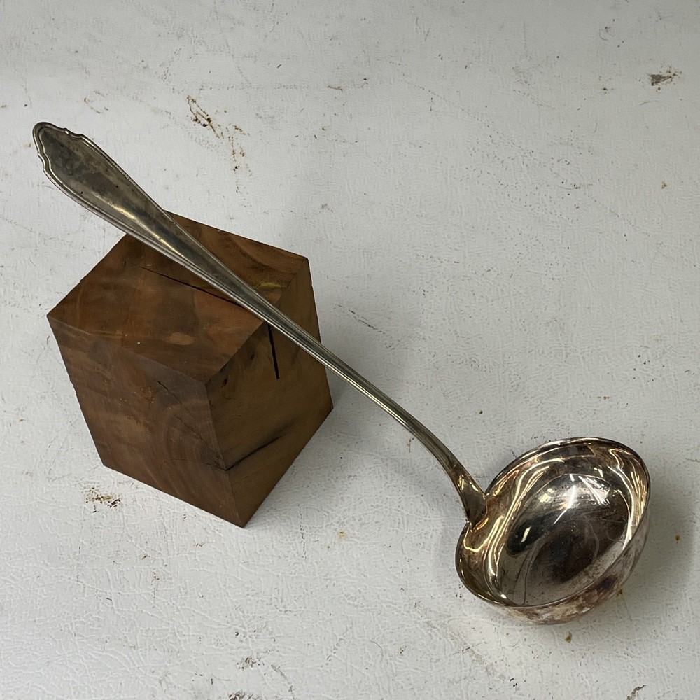 LARGE STERLING SILVER LADLE - 13”. Weighs 8 Oz.