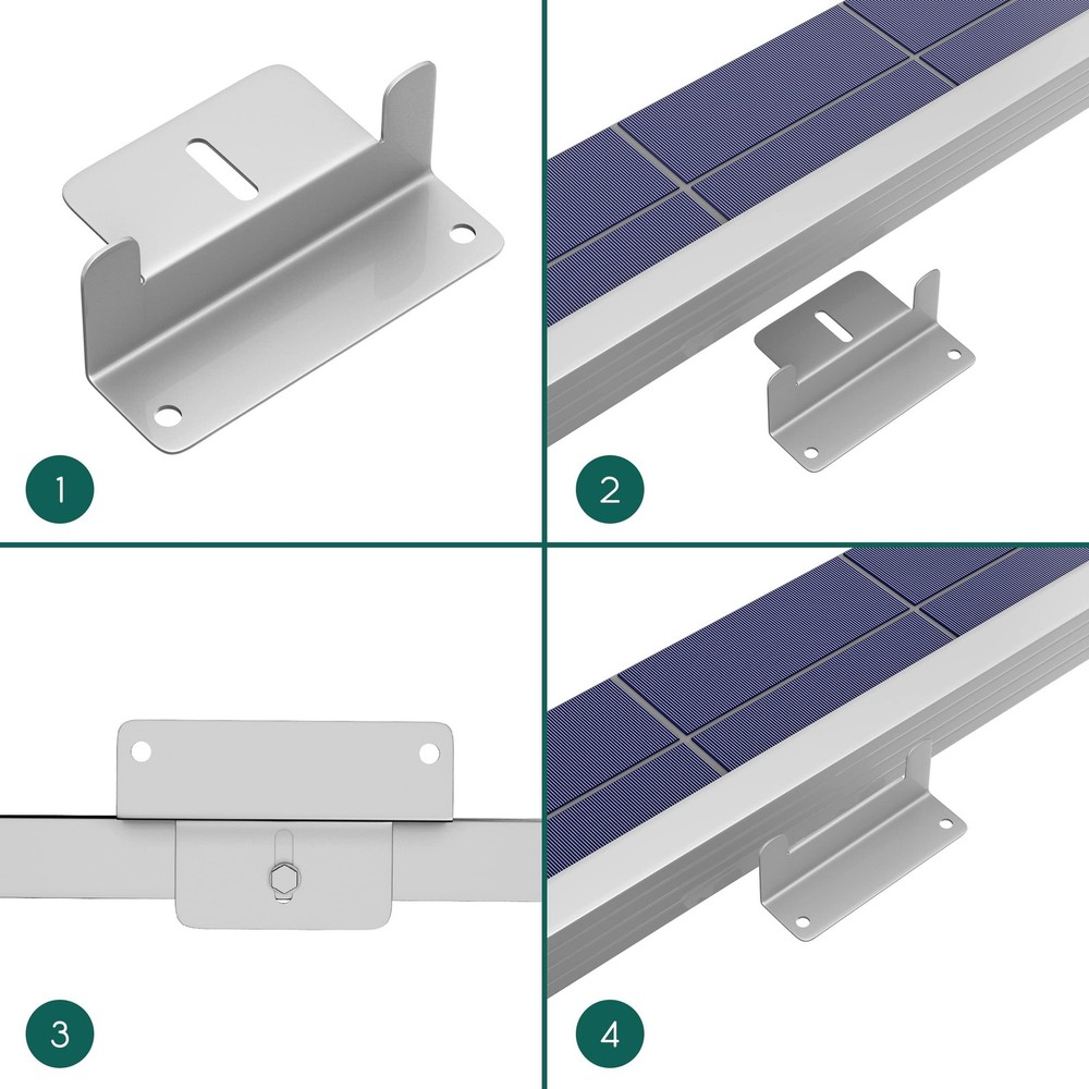 Solar Panel Mounting Brackets, Solar Panel Mount, Z Bracket, Z Brackets for M...