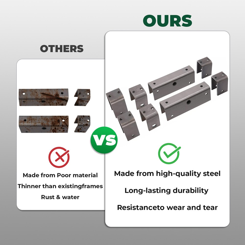 2" Slipper Spring Tandem Axle Hanger Kit w/ 2 Equalizer Bolts For Trailer