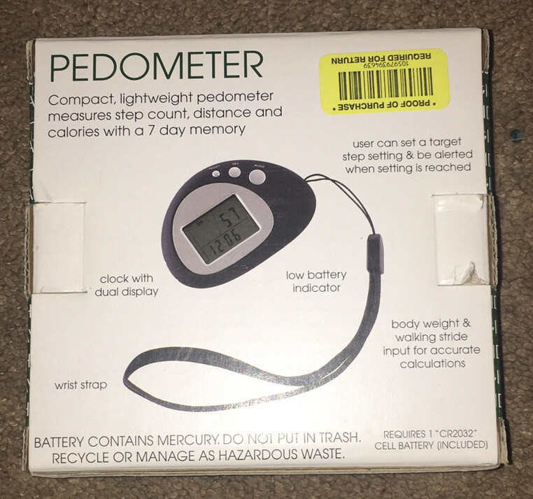 Pedometer for Walking, Simple Step Counter for Walking Calories Clock Memory