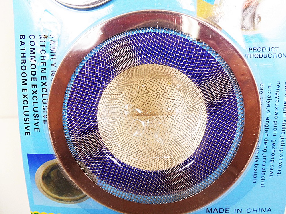 4 pc Steel Mesh Sink Drain Strainers Bath Kitchen Sinks Strainer Basket Baskets