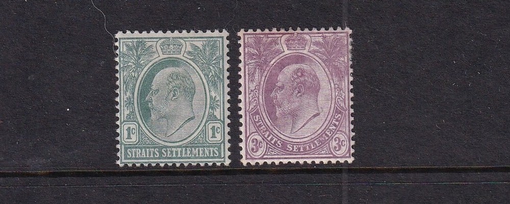 Straits Settlements Mint Stamps Sc#105-106 MH