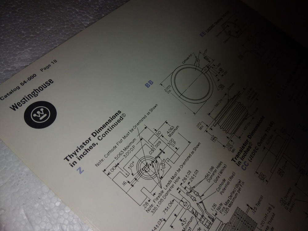 Westinghouse Semiconductor Condensed Catalog 19 Pages 1969