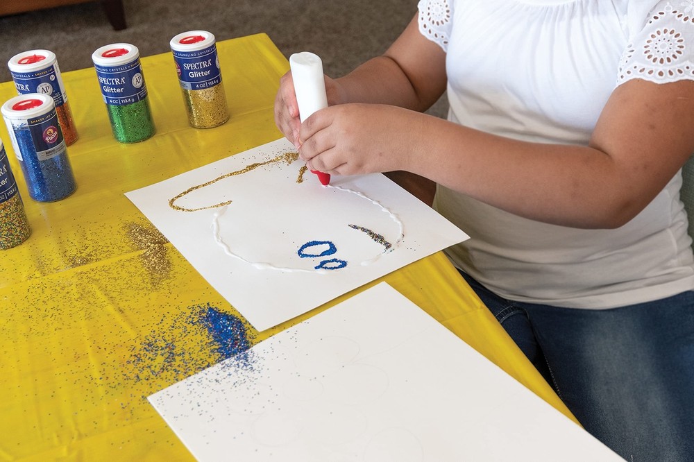 Arts & Crafts Glitter Sky Blue 4 oz 1 Jar