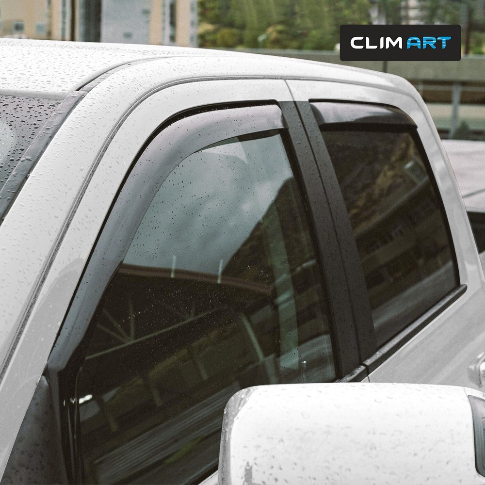 Side Window Deflectors Rain Guards for 2019-2025 Ram 2500/3500 Crew Cab