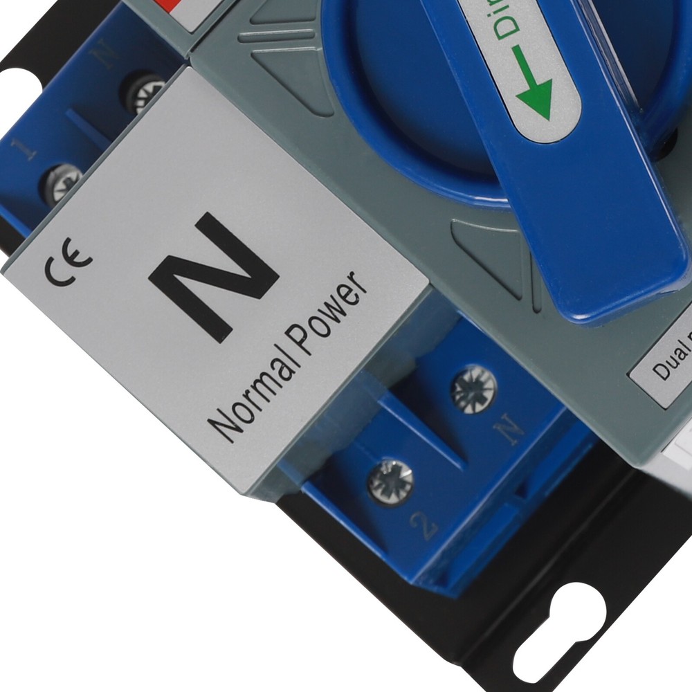 AC110V 2P 63A Mini Dual Power Automatic Transfer Switch Toggle Control Converts