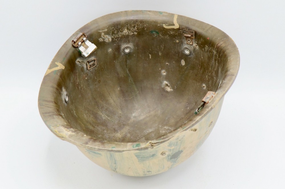 Iraqi Battle Damaged M80 Helmet