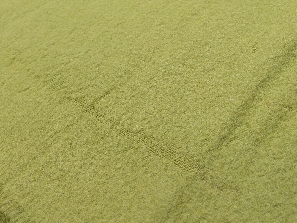 Genuine British Army Vintage Wool Thick Green Blanket 2.2m x 1.7m - Dated 1974