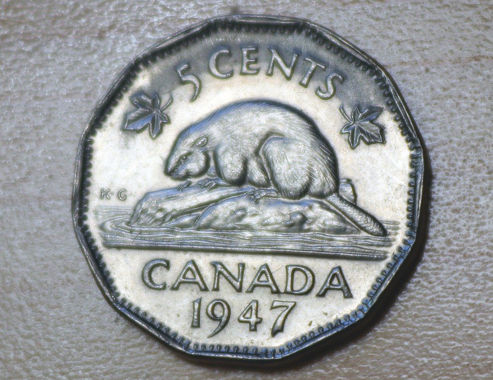 1949 Canada 5 Cents