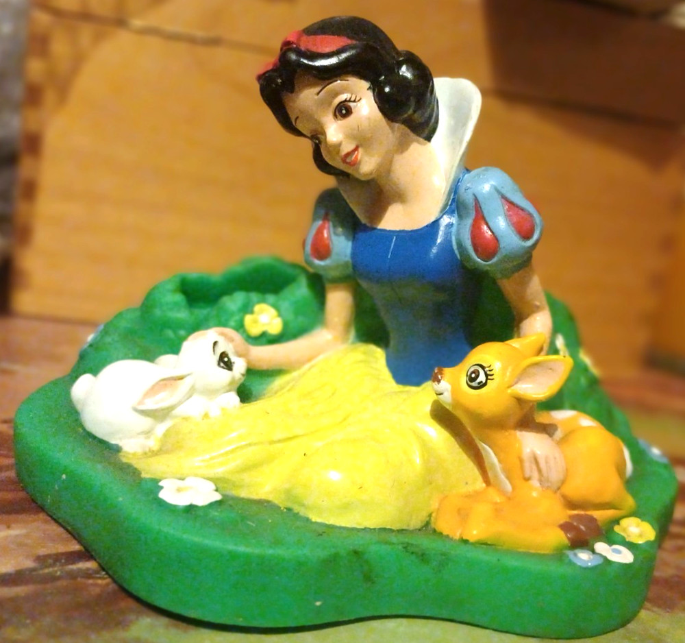 Vintage Snow White plastic play set with Rabbit & Deer