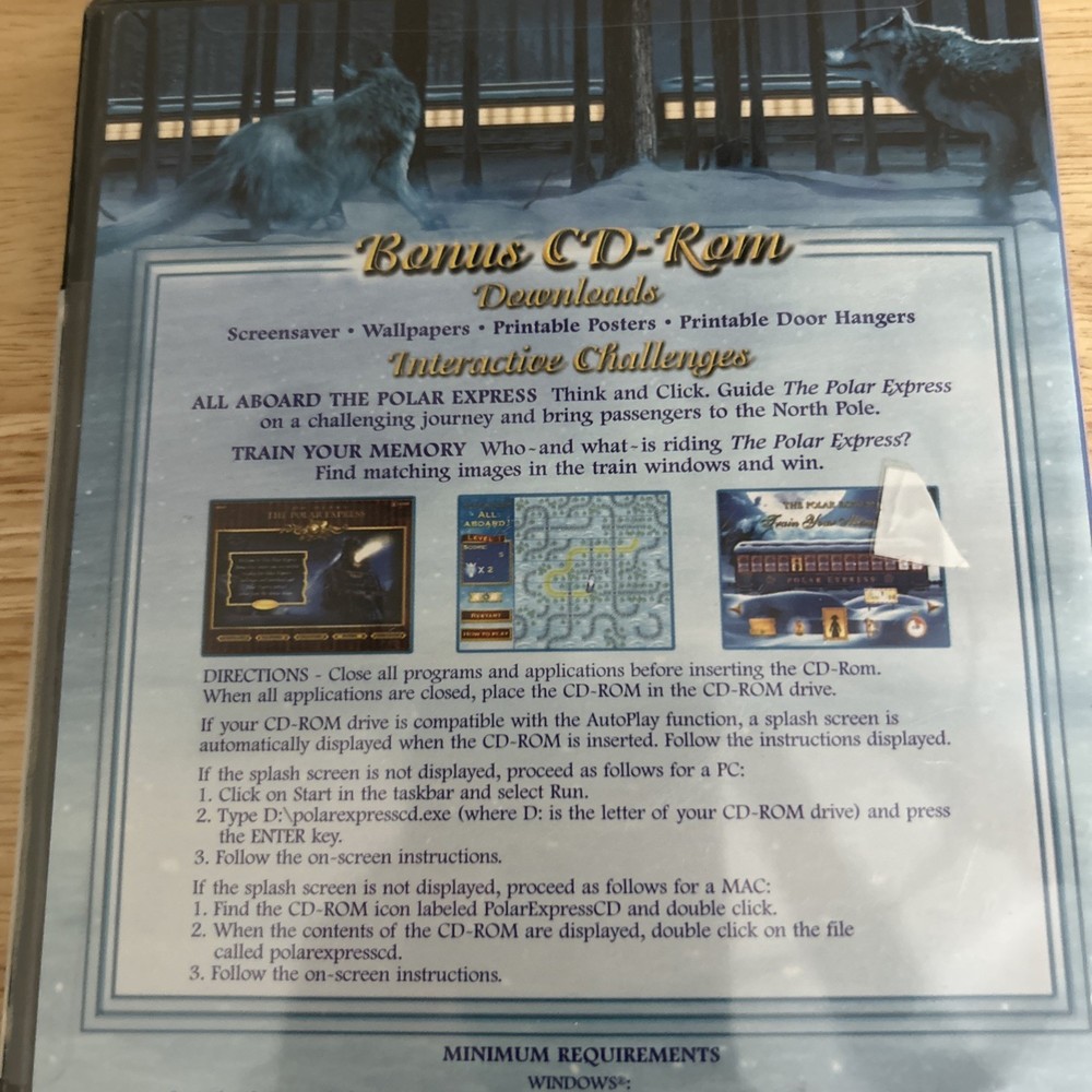 THE POLAR EXPRESS BONUS CD-ROM NEW