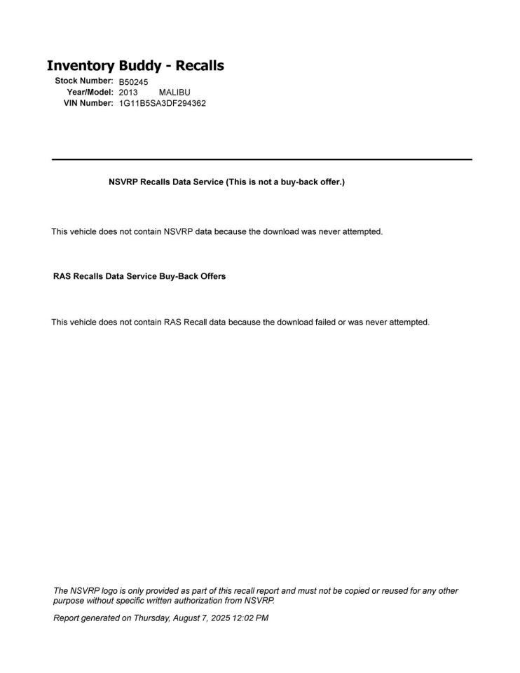 2013 Chevy Malibu Dash Mounted Driver Information Display Screen Opt UAG