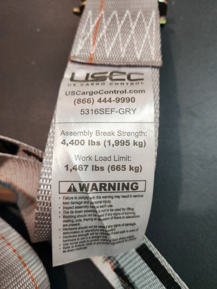 USCC Truck Cargo Straps 4400 lb