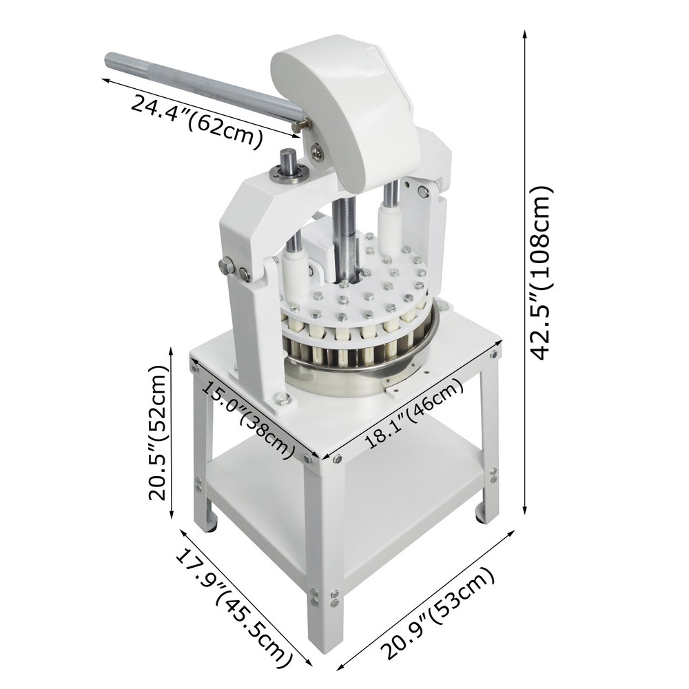 TECHTONGDA® Dough Press Cutter Divider Cutting Machine Bakery Press Roller