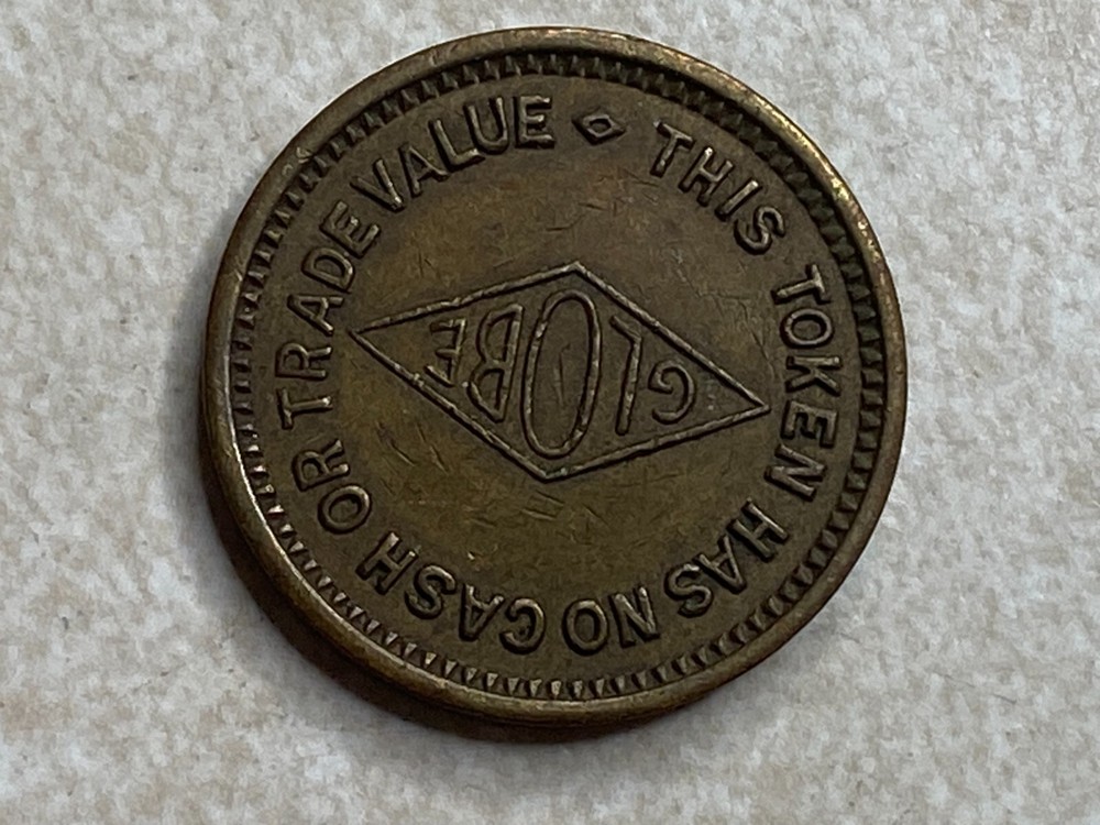 Globe Skill Machine Slot Amusement Trade Token T7648