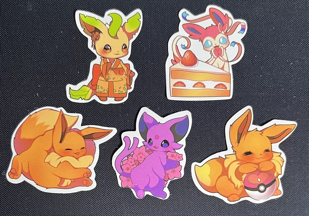 Pokemon Eevee Mini Sticker Bundle A5
