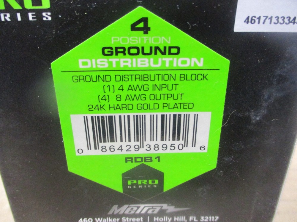 Raptor RDB1 4-Position Ground Distribution Block - Pro Series