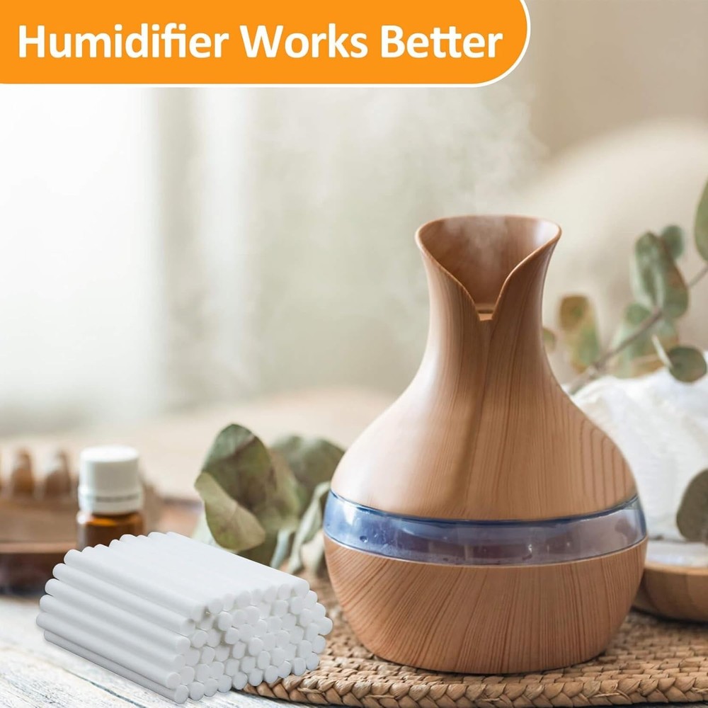 Humidifier Filter Sticks 60 Pack, Cotton Wick Refills for Portable Diffuser