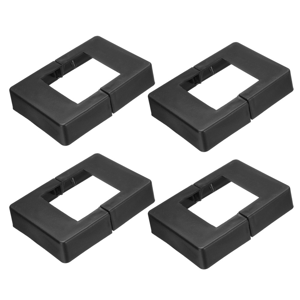 4 Pcs Fence Post Skirt, 2 x 2 Inch Rectangular Split Style Post Base Cover