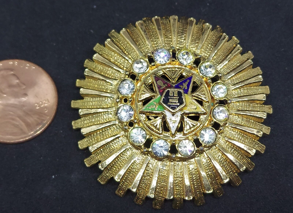 Eastern Star Masonic Brooch