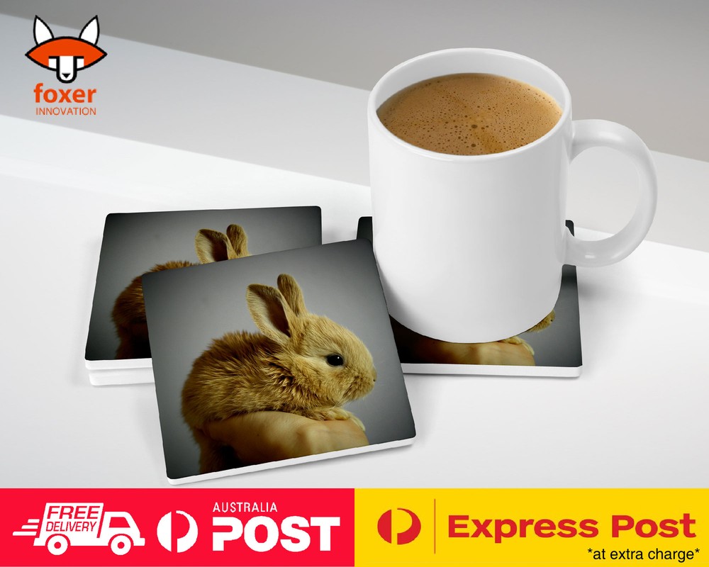 COASTER COFFEE DRINKING MAT|CUTE RABBIT BUNNY 29