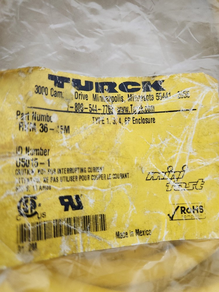 TURCK RKM 36-15M CABLE NIB