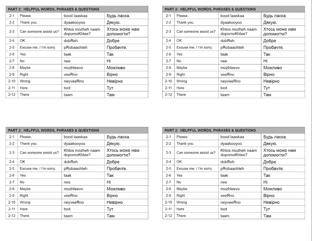 Defense Language Institute DLI UKRAINIAN BASIC Text + 669 MP3 Audio on Data CD