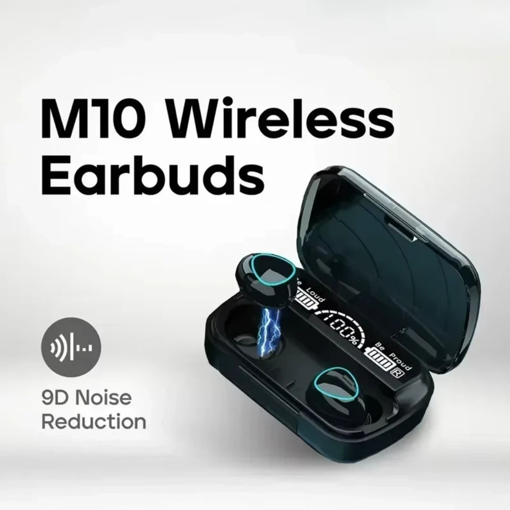 TWS Bluetooth Earbuds Waterproof Bluetooth5.3 Headset Noise Cancelling Wireless~