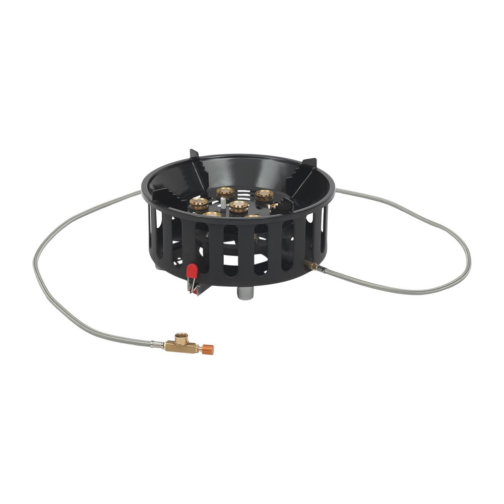 Portable Camping Stove With 2 Adapters Adjustable Firepower Electronic Ignition