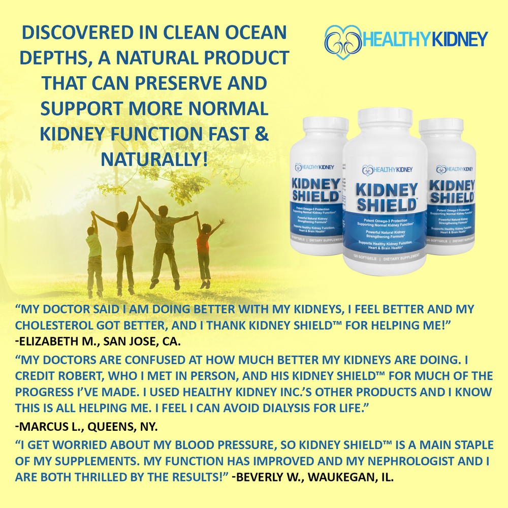 Kidney Shield Supplement Function Creatinine Cleanse Renal Health Function 2pack
