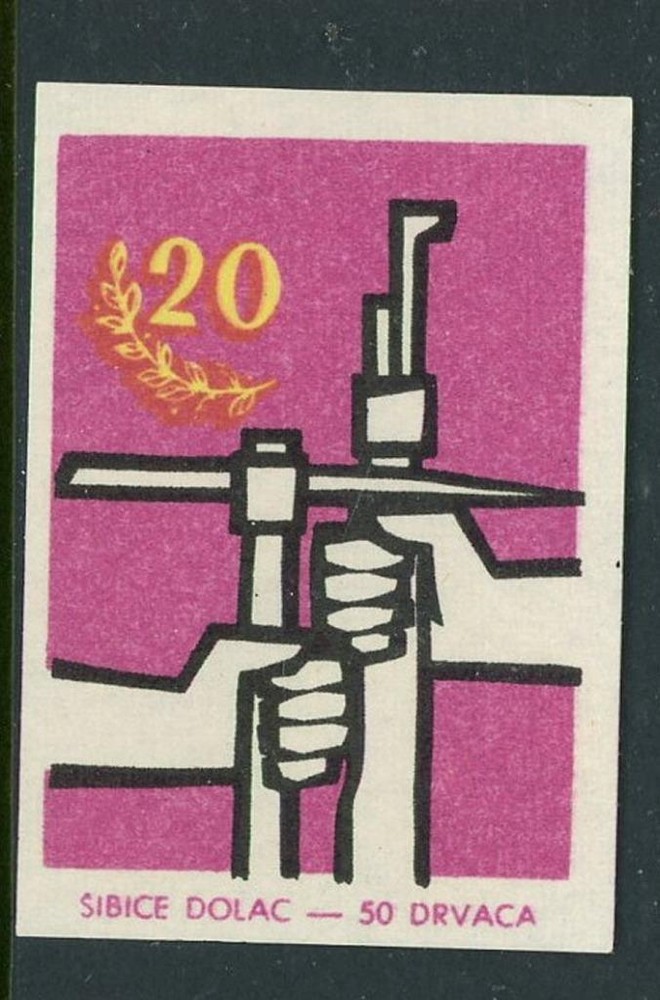 Sibice Dolac 50 Matches Croatian Match Box Label