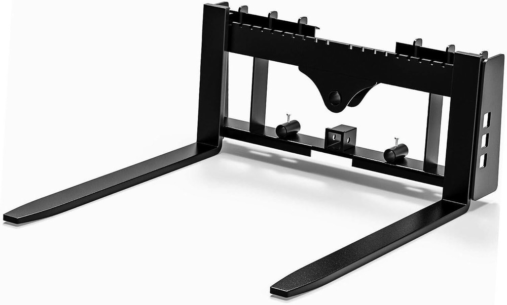 4000lb Skid Steer Pallet Fork Attachment 45" Pallet Fork Frame w/48" Fork Blades